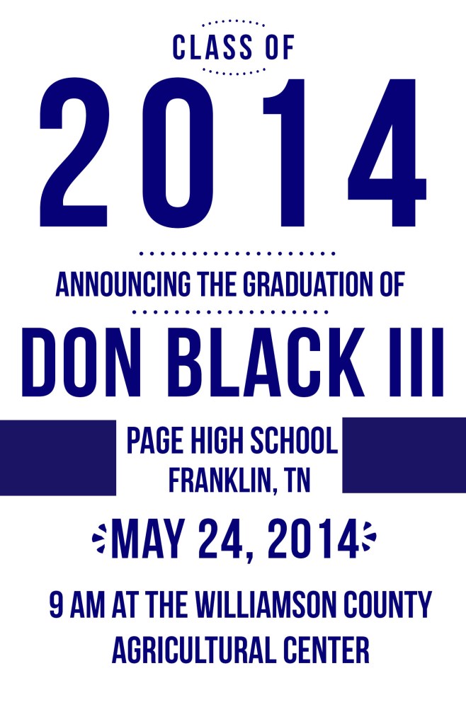 Don Grad Announcement